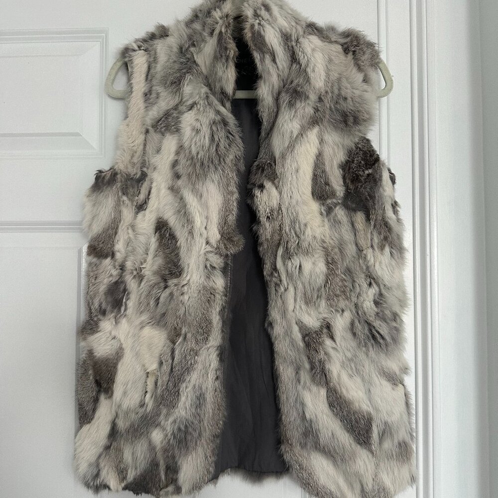 ADRIENE LANDAU Faux Fur Vest